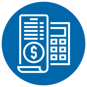 CPA Industry Icon Dark Blue