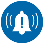 Emergency Notification System Icon Dark Blue