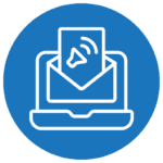Voice to Email Dark Blue icon