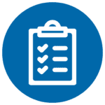 IT Compliance & Governance blue icon dark - Universal Connectivity