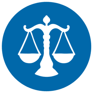 Law Industry Icon Dark Blue