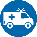 E911 Call Routing blue dark icon