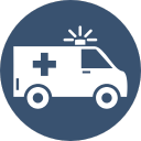 E911 Call Routing blue light icon