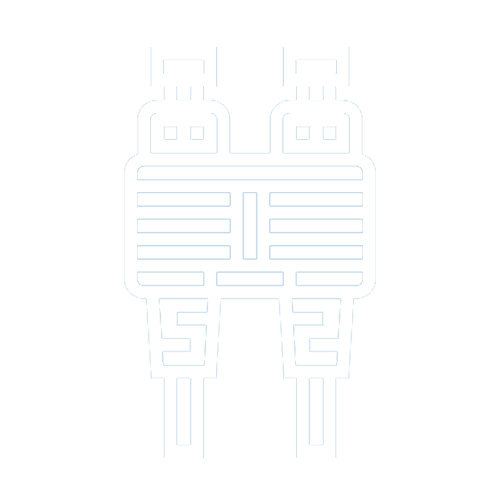 Fiber Optic White Icon